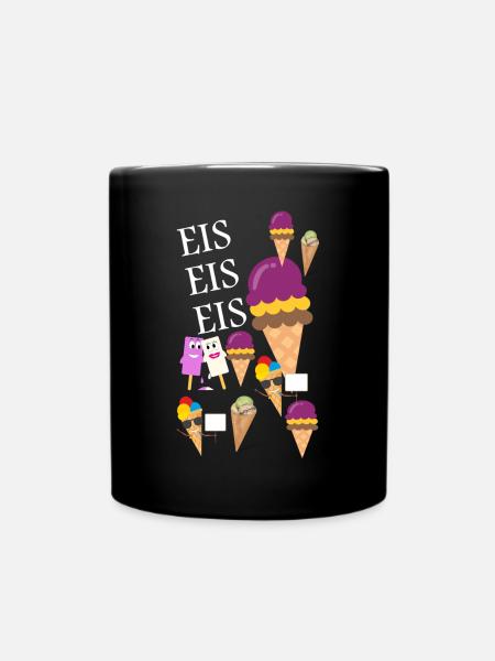 Glace, glace, glace - Mug uni - noir