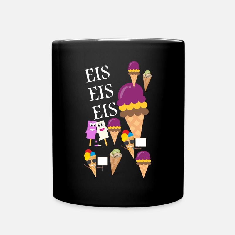 Glace, glace, glace - Mug uni - noir