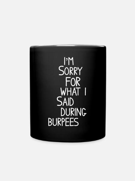 burpees - Mug uni - noir