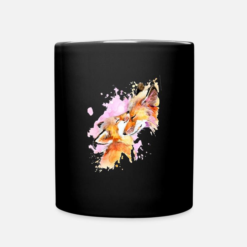 Love my fox - Full Colour Mug - black