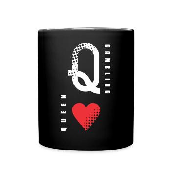 Poker - Tasse einfarbig - Schwarz - Vorne