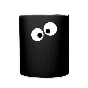 Augen - Tasse einfarbig - Schwarz - Vorne