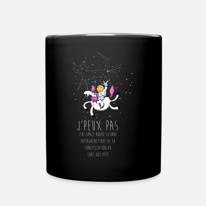 Rodéo licorne - Mug uni - noir