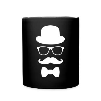 like a sir / weiß - Tasse einfarbig - Schwarz - Vorne