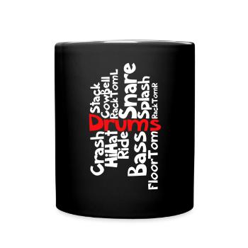 Tambours tambours - Mug uni - noir - Devant