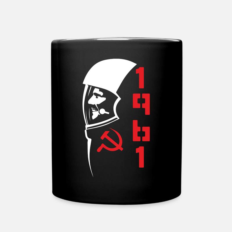 Gagarin 1961 - Tasse einfarbig - Schwarz