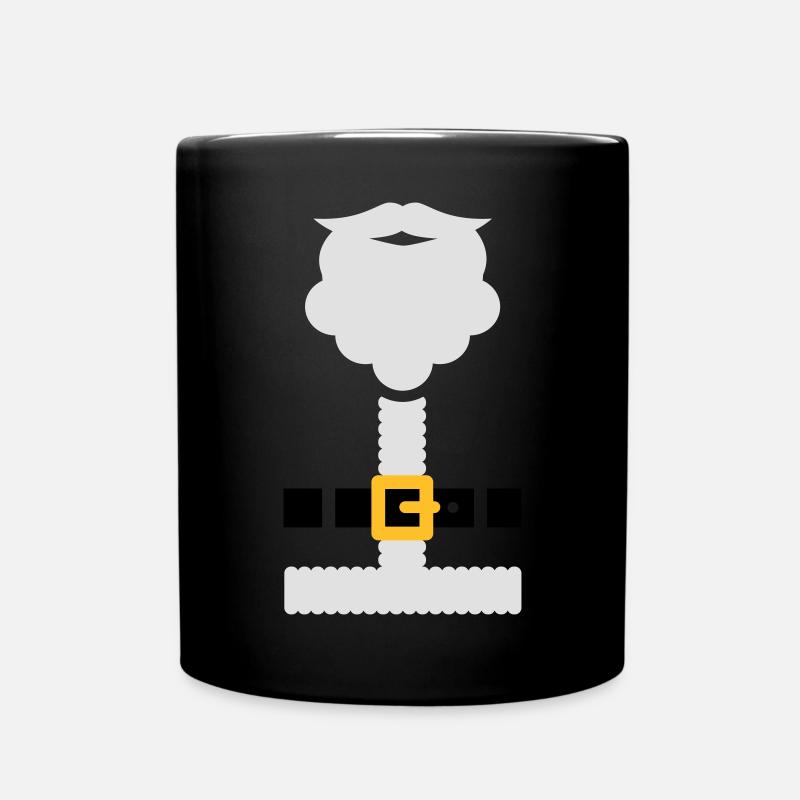 Santa suit and beard - Mug uni - noir