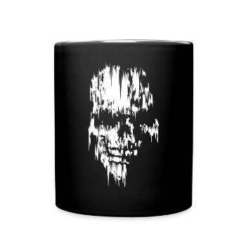 Tête de mort Hardstyle - Mug uni - noir - Devant
