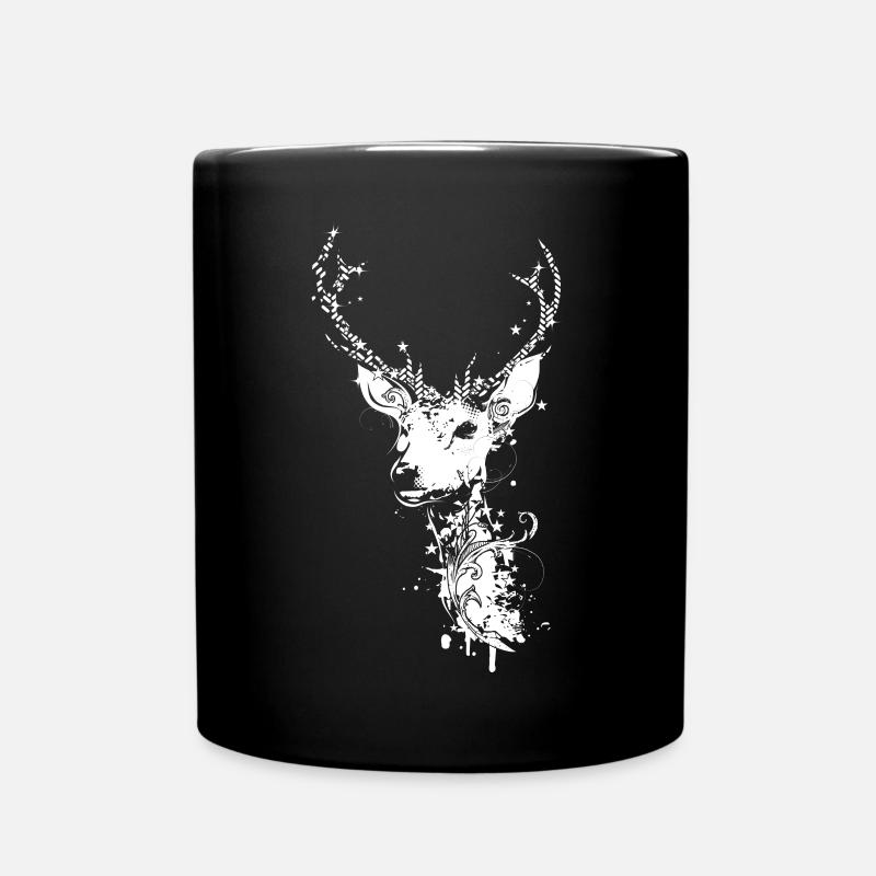 Une tête de cerf - Mug uni - noir