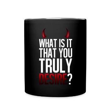 Truly Desire Question Tee - Mug uni - noir - Devant