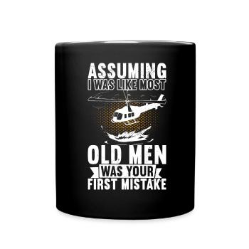 Helicopter Pilot - Full Colour Mug - black - Front