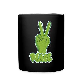 Street art - Tasse einfarbig - Schwarz - Vorne
