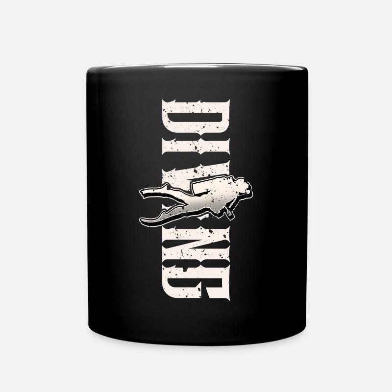Tauchen Taucher - Tasse einfarbig - Schwarz