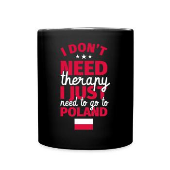 Pologne Cadeaux Drôle Dire Polonais - Mug uni - noir - Devant