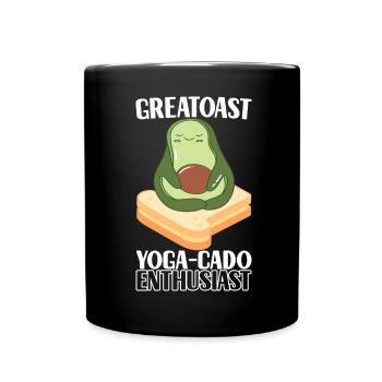Avocado Toast - Tasse einfarbig - Schwarz - Vorne