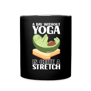 Avocado Toast - Tasse einfarbig - Schwarz - Vorne