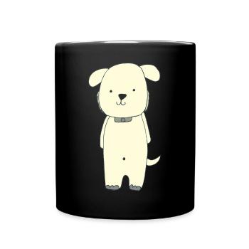 dog yellow - Full Colour Mug - black - Front