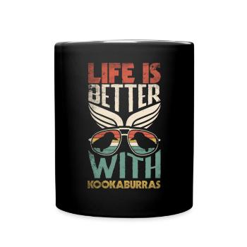 Ornithologie ornithologique la vie est meilleure avec - Mug uni - noir - Devant