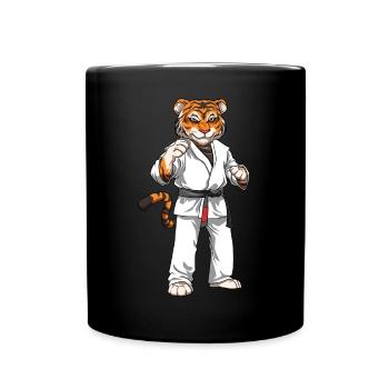 Jiu Jitsu Tiger - Brasilianisches Jiu Jitsu und - Tasse einfarbig - Schwarz - Vorne