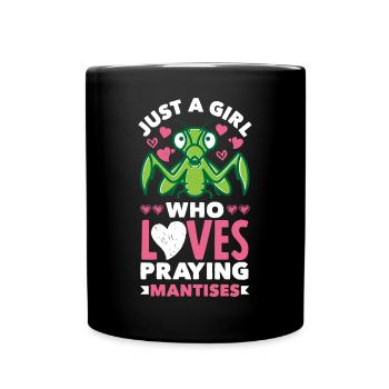 Insect Bug Collector Just A Girl Who Loves - Full Colour Mug - black - Front