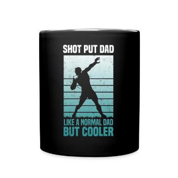 Kugelstoßen Leichtathletik | Sport Athlet Geschenk - Tasse einfarbig - Schwarz - Vorne
