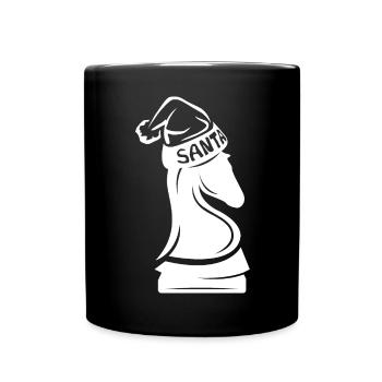 Chess Chess Rook Cheval de Noël XMAS Icône - Mug uni - noir - Devant