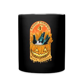 Halloween Pumpkin Horror - Full Colour Mug - black - Front