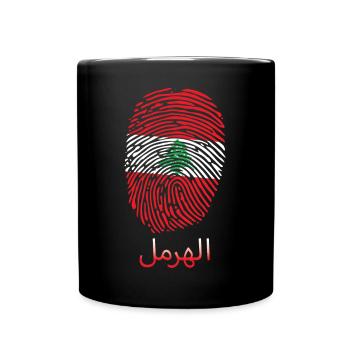 HERMEL Libanese Libanon Libanesin Libanesisch - Tasse einfarbig - Schwarz - Vorne