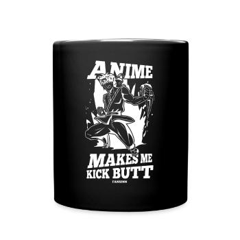 I Love Anime Japan Manga Cosplay Nerd Gift - Full Colour Mug - black - Front