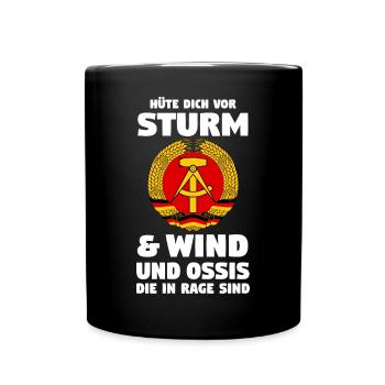 Ostdeutschland Ossi Deutschland DDR - Tasse einfarbig - Schwarz - Vorne