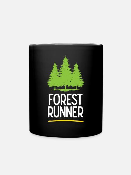 Waldläufer - Tasse einfarbig - Schwarz
