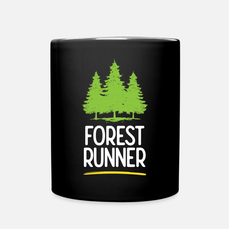 Waldläufer - Tasse einfarbig - Schwarz