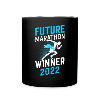 Jogging Spruch zum Laufen - Läufer - Tasse einfarbig - Schwarz - Vorne