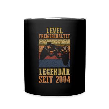 19 Jahre Geburtstag Jahrgang 2004 - Tasse einfarbig - Schwarz - Vorne