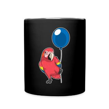 Ballon perroquet - Mug uni - noir - Devant