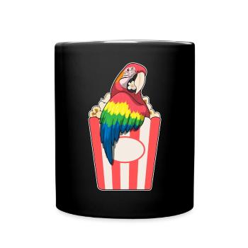 Maïs soufflé perroquet - Mug uni - noir - Devant