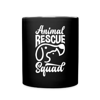 Animal Rescue Squad - Tasse einfarbig - Schwarz - Vorne