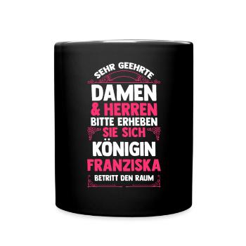 Franziska - Tasse einfarbig - Schwarz - Vorne