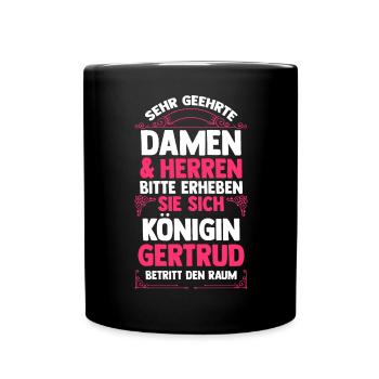 Gertrud - Tasse einfarbig - Schwarz - Vorne