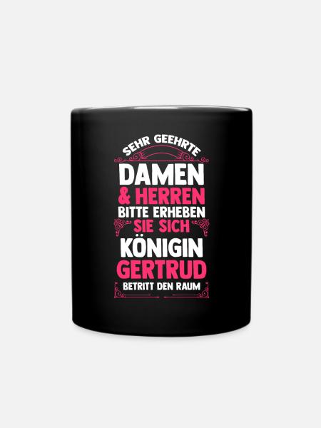 Gertrud - Tasse einfarbig - Schwarz