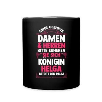 Helga - Tasse einfarbig - Schwarz - Vorne
