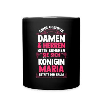 Maria - Tasse einfarbig - Schwarz - Vorne