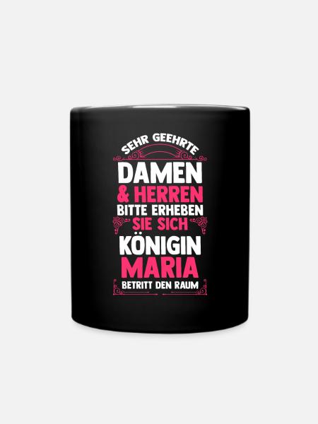 Maria - Tasse einfarbig - Schwarz
