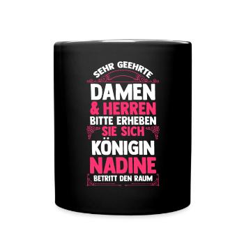 Nadine - Tasse einfarbig - Schwarz - Vorne