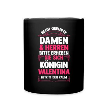 Valentina - Tasse einfarbig - Schwarz - Vorne