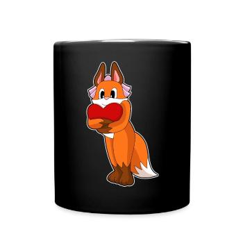 Mariage Fox Bride Heart - Mug uni - noir - Devant