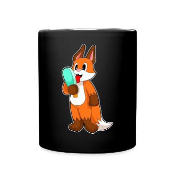 Popsicles de renard - Mug uni - noir - Devant