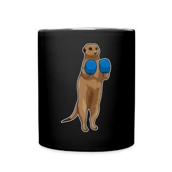 Boxer Boxeur Suricate Gants de boxe Boxe - Mug uni - noir - Devant