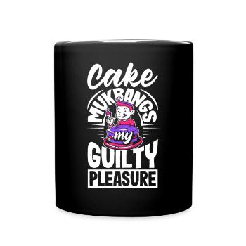 Mukbang and Cake - Full Colour Mug - black - Front