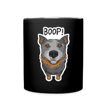 Bouvier australien Red Blue Heeler - Mug uni - noir - Devant